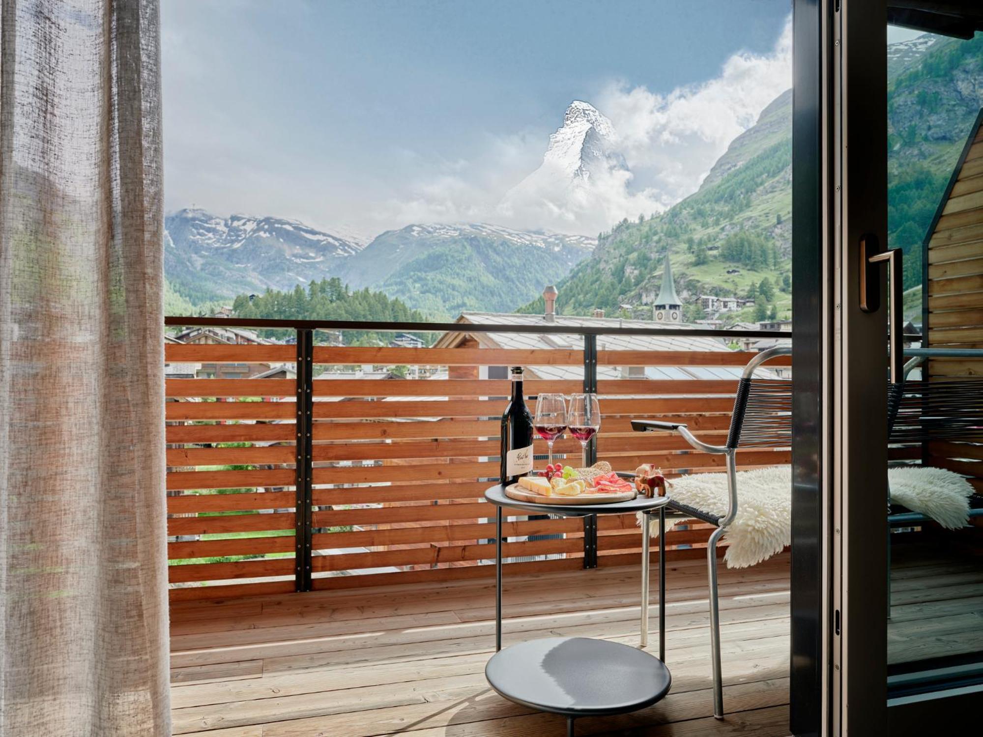 ツェルマットAscot Penthouse 160 M2 Matterhorn Viewアパートメント エクステリア 写真